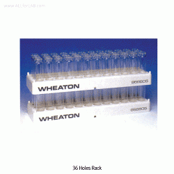Wheaton® 36-holes PP White-gray Vial Rack